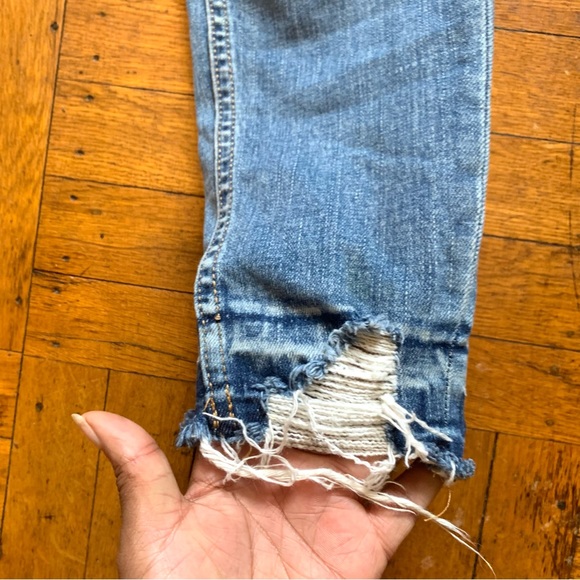 Primark Denim Co, distressed blue denim jeans size 8 - Picture 4 of 12